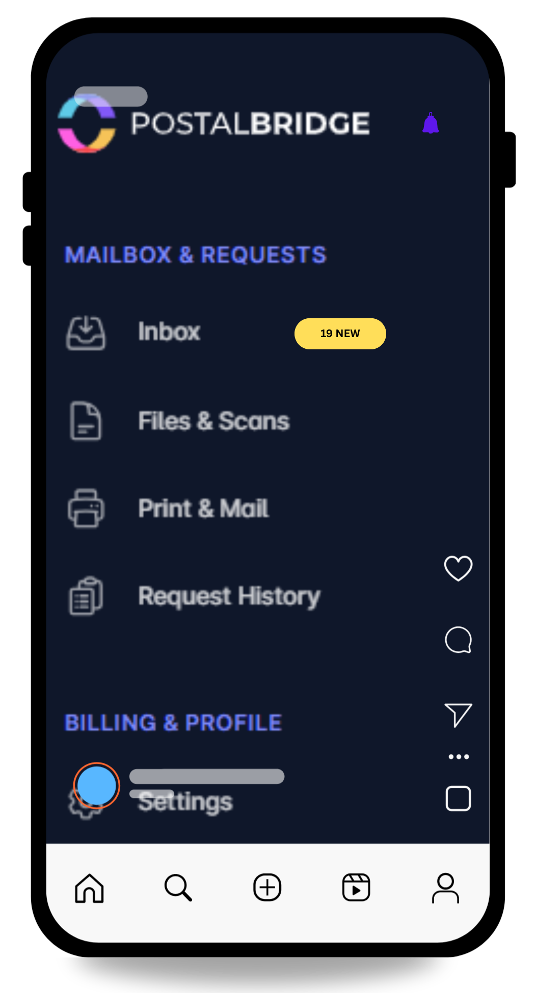 PostalBridge LLC and business address setup preview